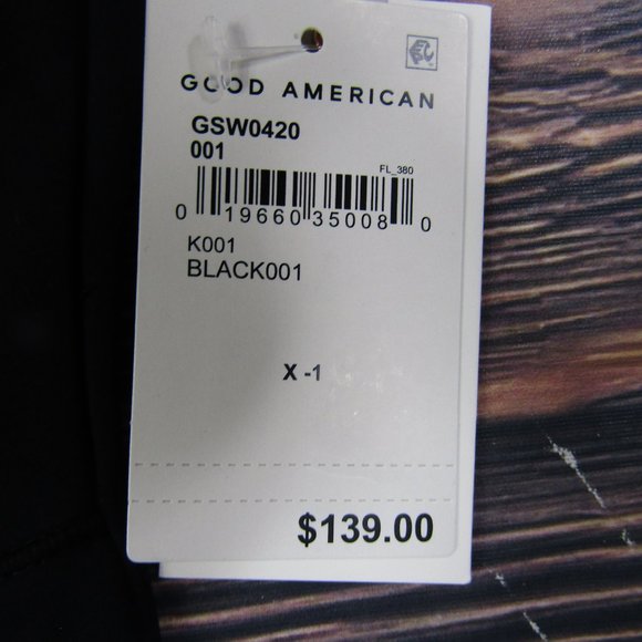 Good American NEW Small Size 1 Black Wet Suit Swimsuit Beach Summer - Picture 3 of 10